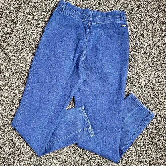 Vintage 80s Wrangler High Rise Bareback Jeans, size 15/16 - Picture 1 of 8